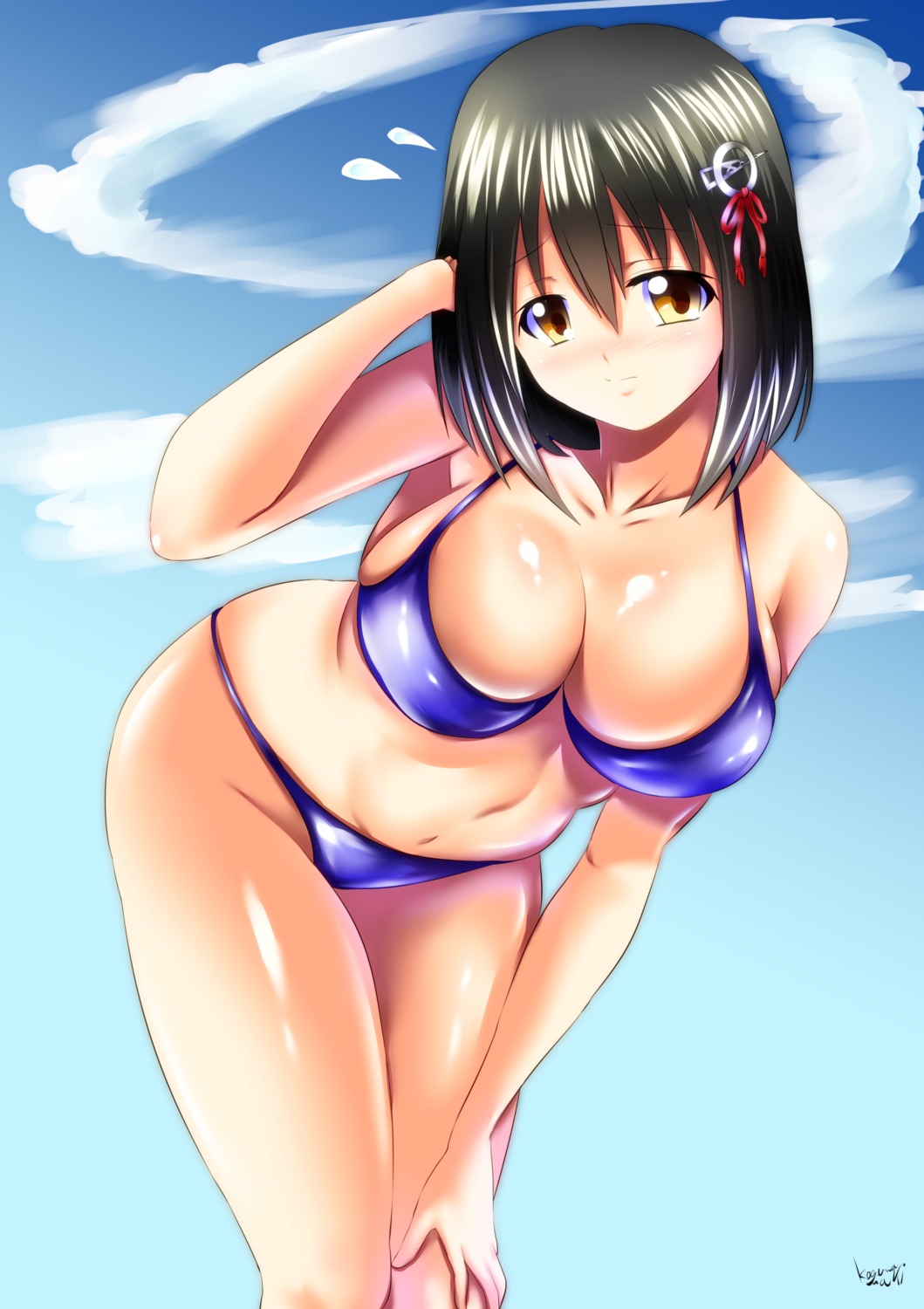 bikini haguro_(kancolle) kantai_collection kogawa_waki swimsuits