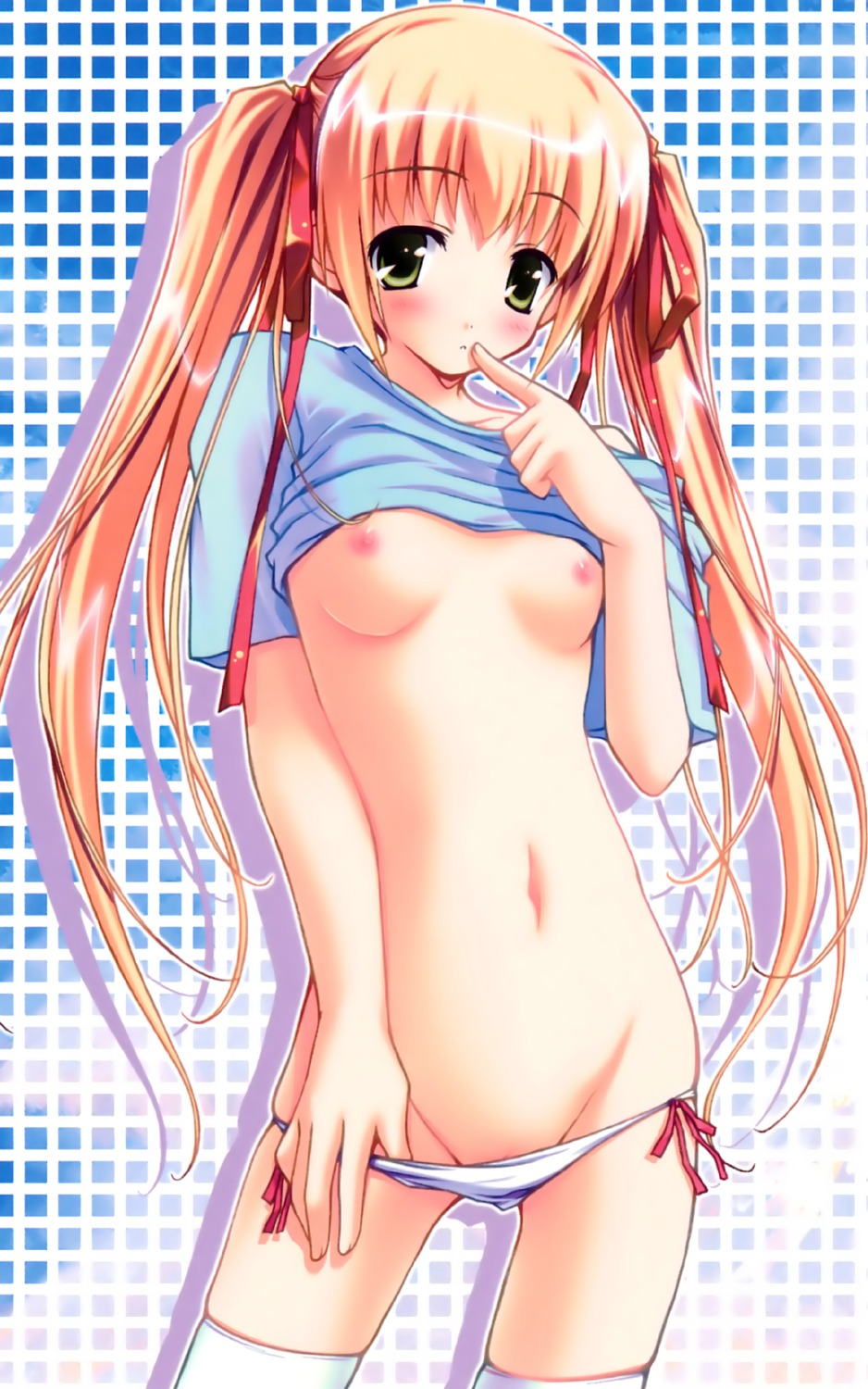 amane_sou breasts nipples pantsu pastel shirt_lift yuuki_haruka