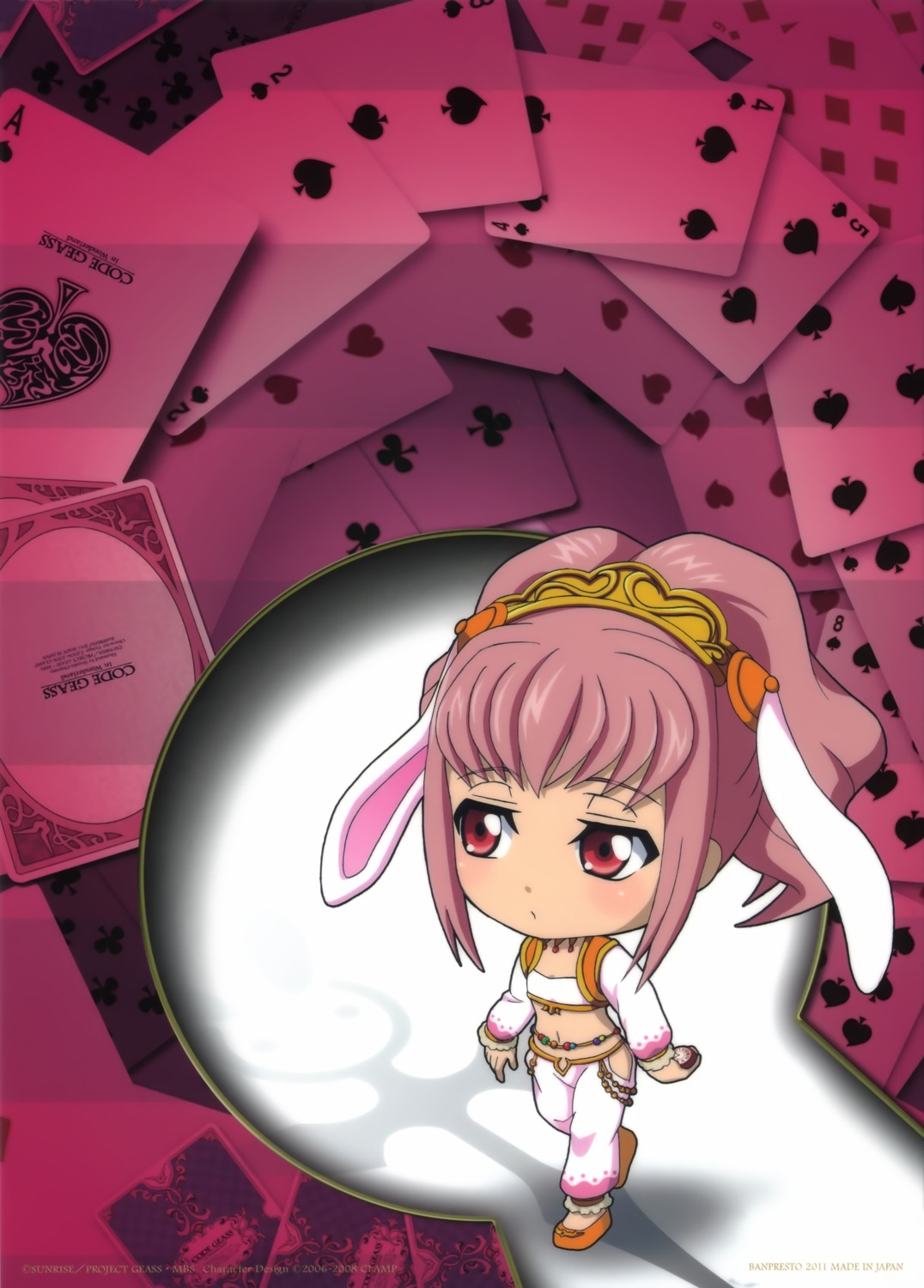 animal_ears anya_alstreim bunny_ears chibi code_geass kimura_takahiro nunnally_in_wonderland