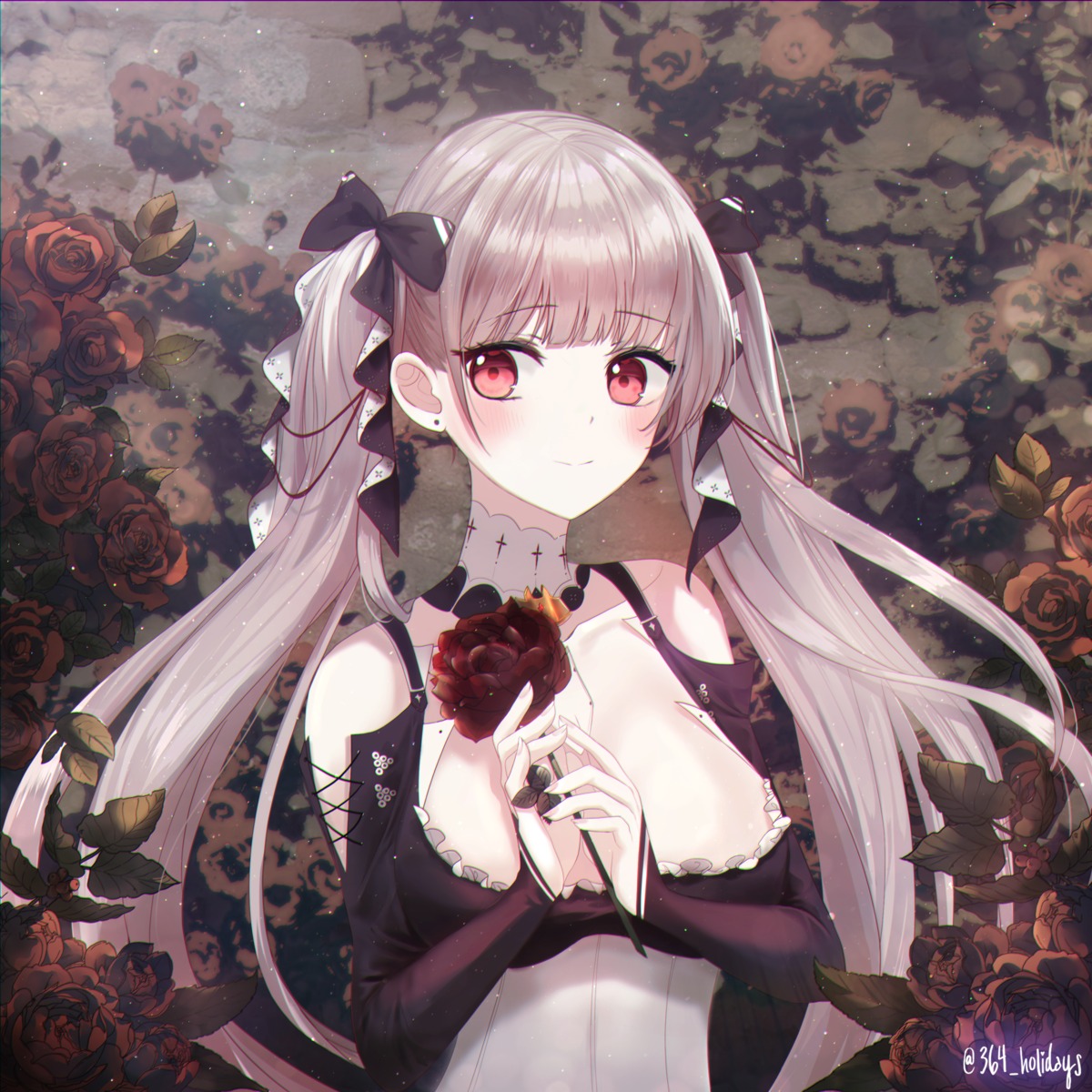 364 azur_lane cleavage formidable_(azur_lane) gothic_lolita lolita_fashion no_bra