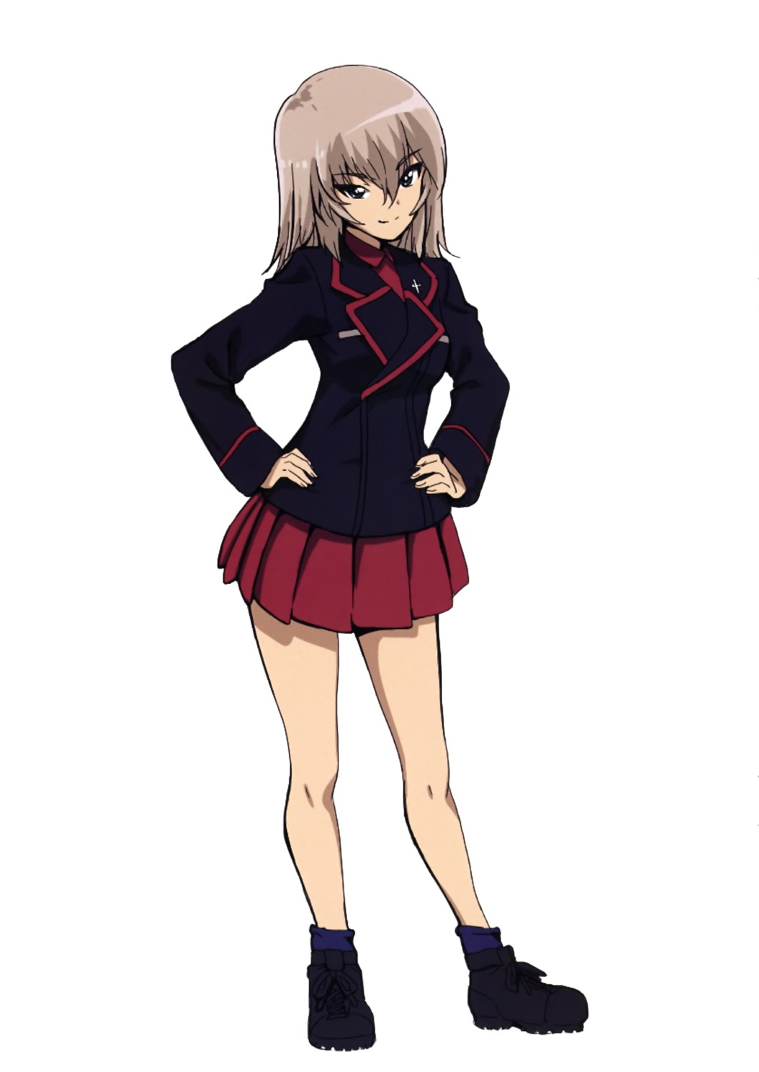 girls_und_panzer itsumi_erika kanau uniform