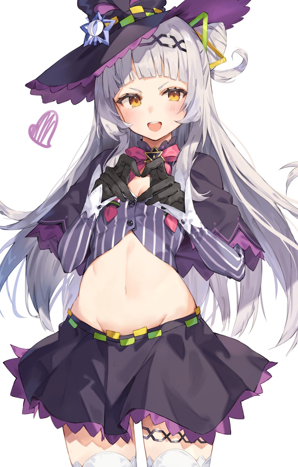 cleavage garter hololive murasaki_shion taht_(that_is_mm) thighhighs witch