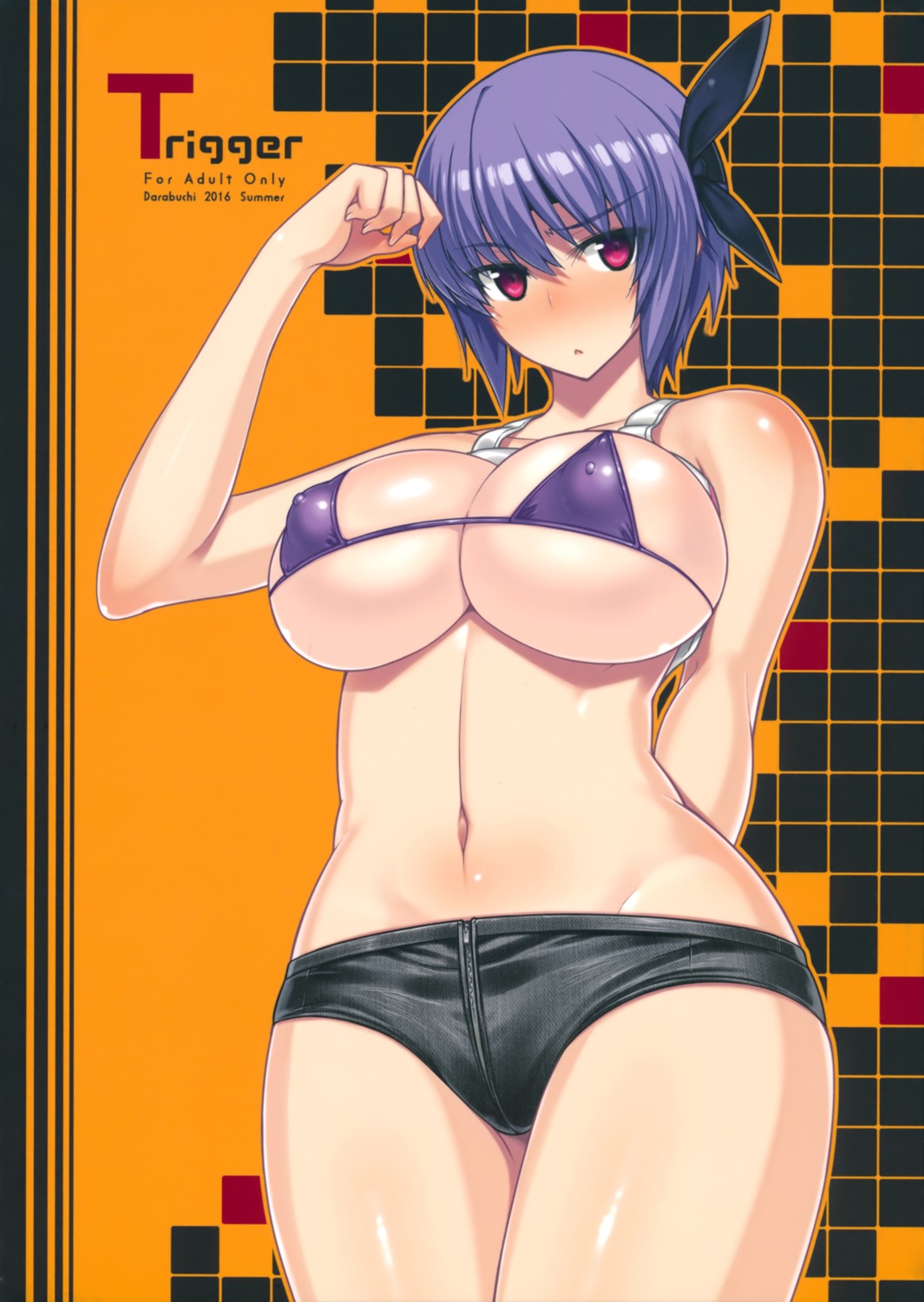 ayane_(doa) bikini_top darabuchi dead_or_alive erect_nipples shirt_lift swimsuits