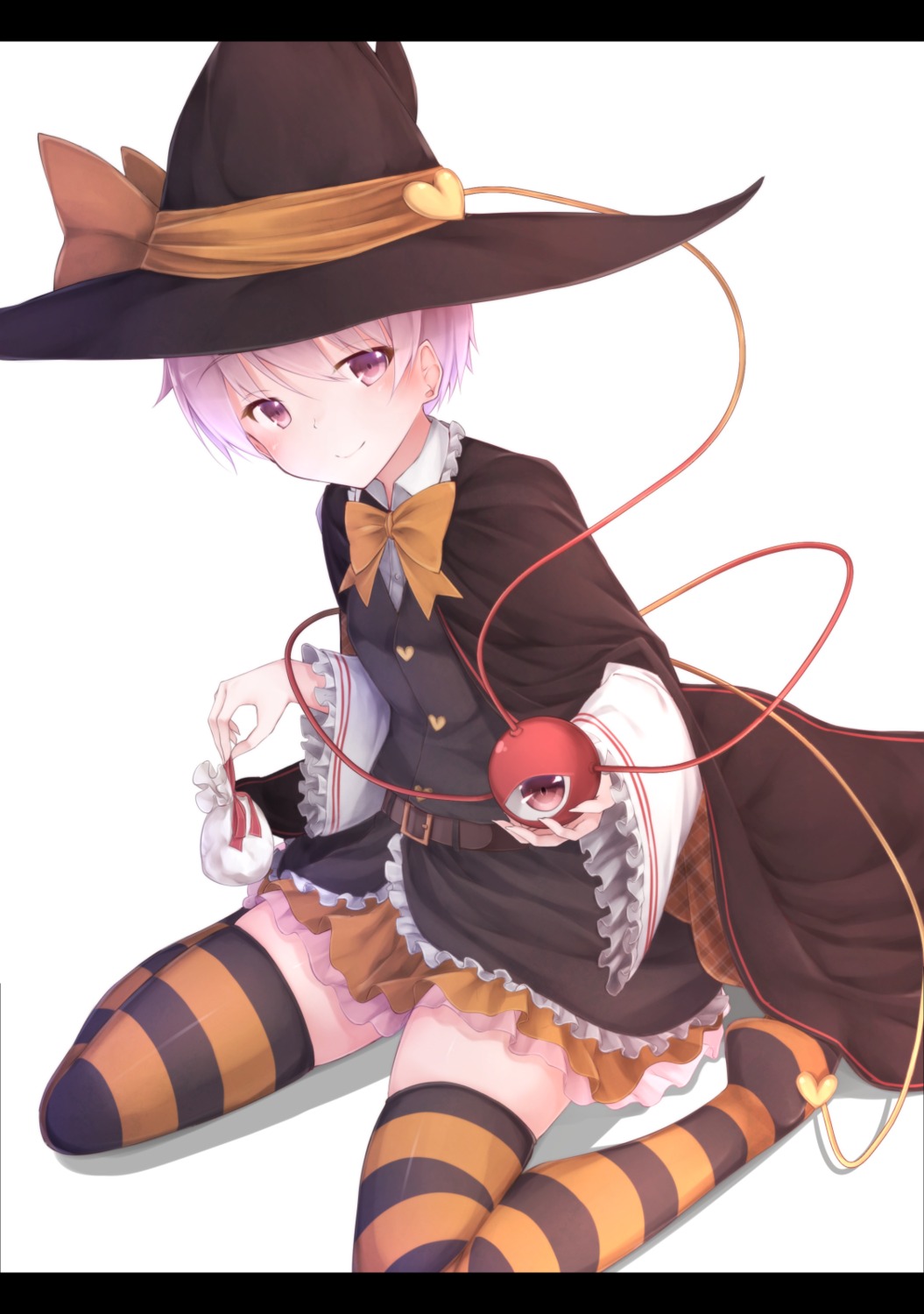 komeiji_satori rerrere thighhighs touhou witch