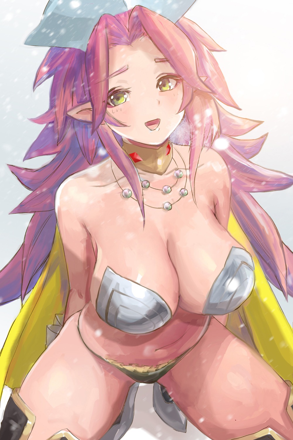 angela_(seiken_densetsu_3) nasu_(luliice) pantsu pasties pointy_ears seiken_densetsu seiken_densetsu_3 thighhighs topless