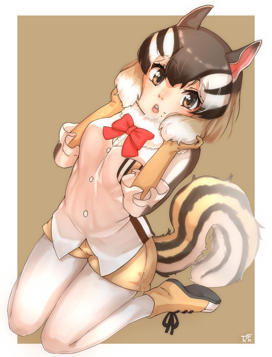 animal_ears chipmunk_(kemono_friends) kemono_friends pantyhose tail thin_(suzuneya)