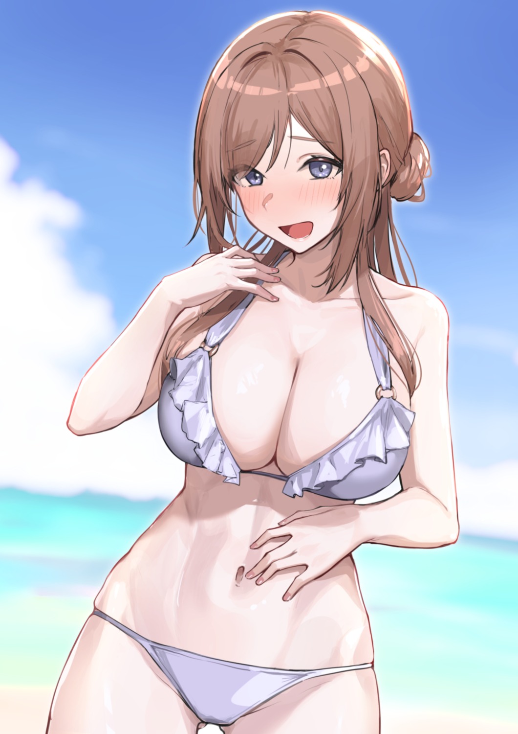 bikini gakuen_idolm@ster himesaki_rinami oregano_(olgn_eao) swimsuits the_idolm@ster