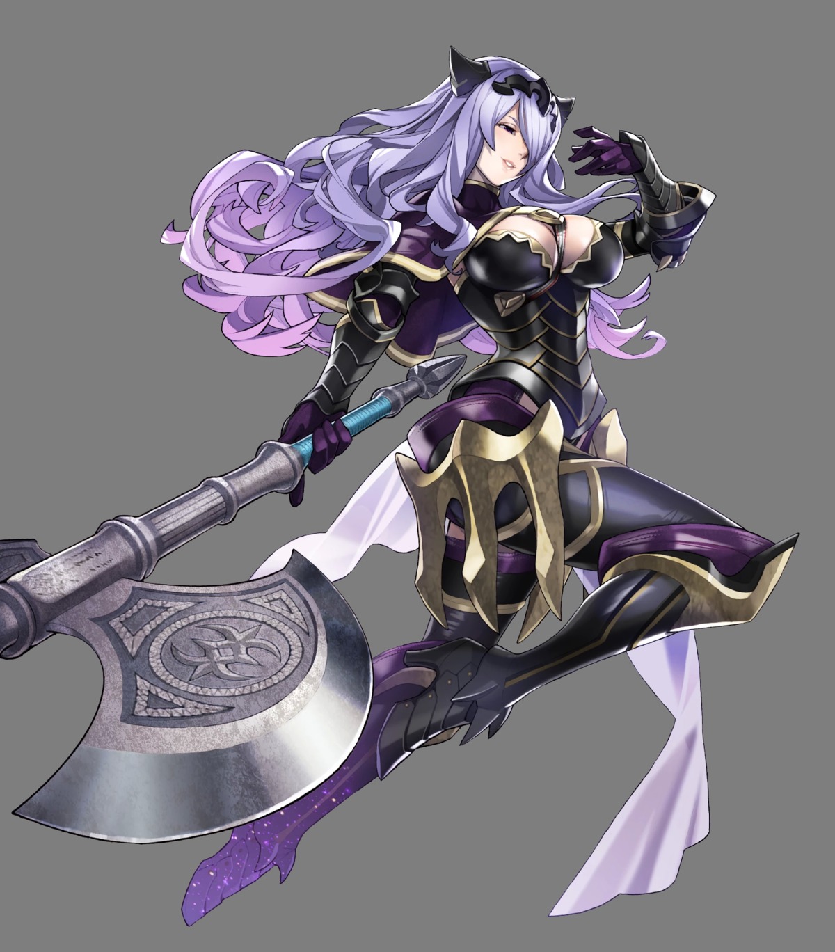 armor camilla cleavage duplicate fire_emblem fire_emblem_heroes fire_emblem_if heels horns maeshima_shigeki nintendo transparent_png weapon