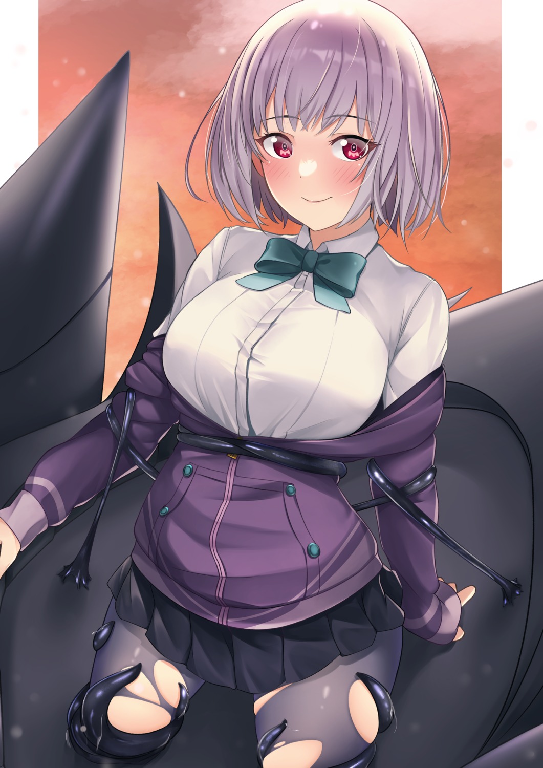 bondage mr2d pantyhose seifuku shinjou_akane ssss.gridman torn_clothes