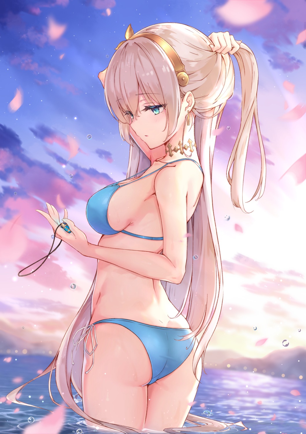 anastasia_(fate/grand_order) ass bikini fate/grand_order kyaroru swimsuits wet