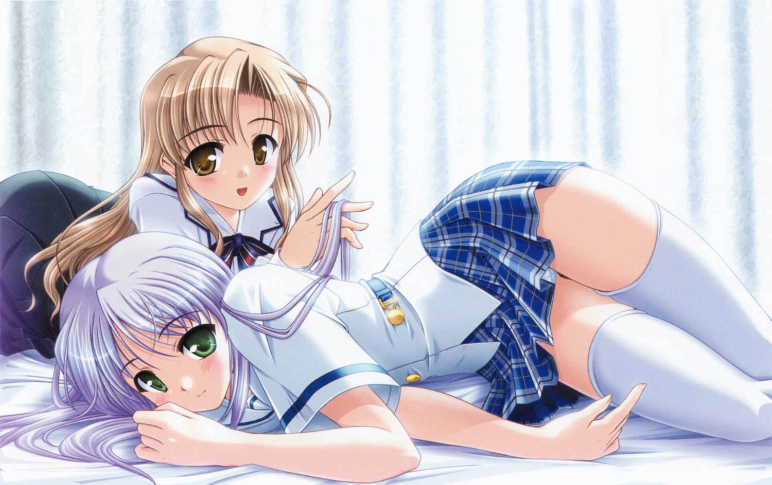 bekkankou feena_fam_earthlight hozumi_sayaka pantsu screening seifuku thighhighs yoake_mae_yori_ruriiro_na