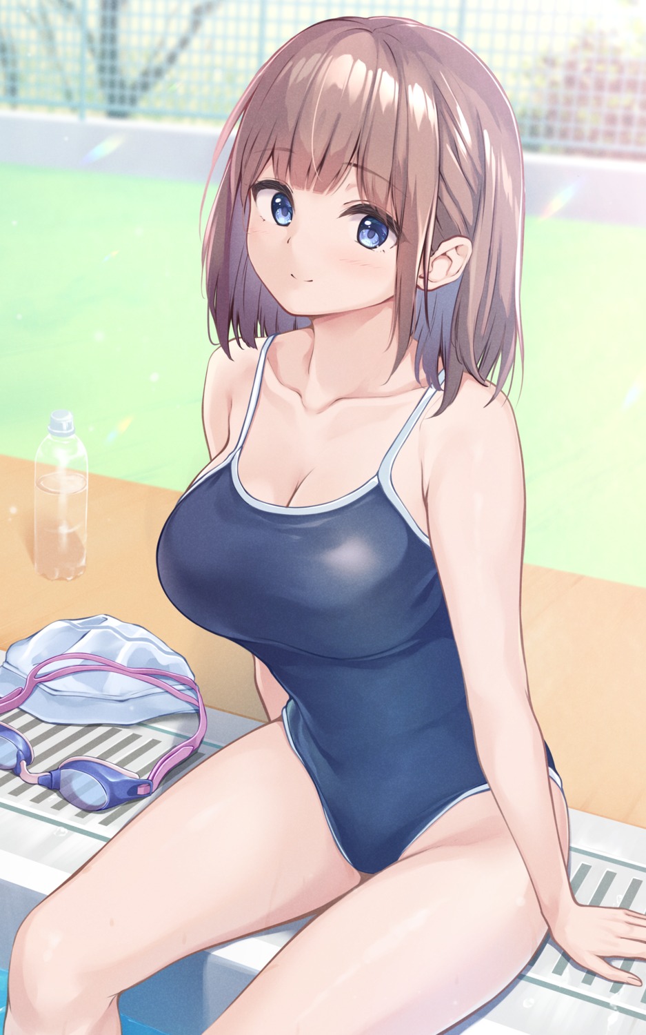 cleavage pasdar school_swimsuit swimsuits