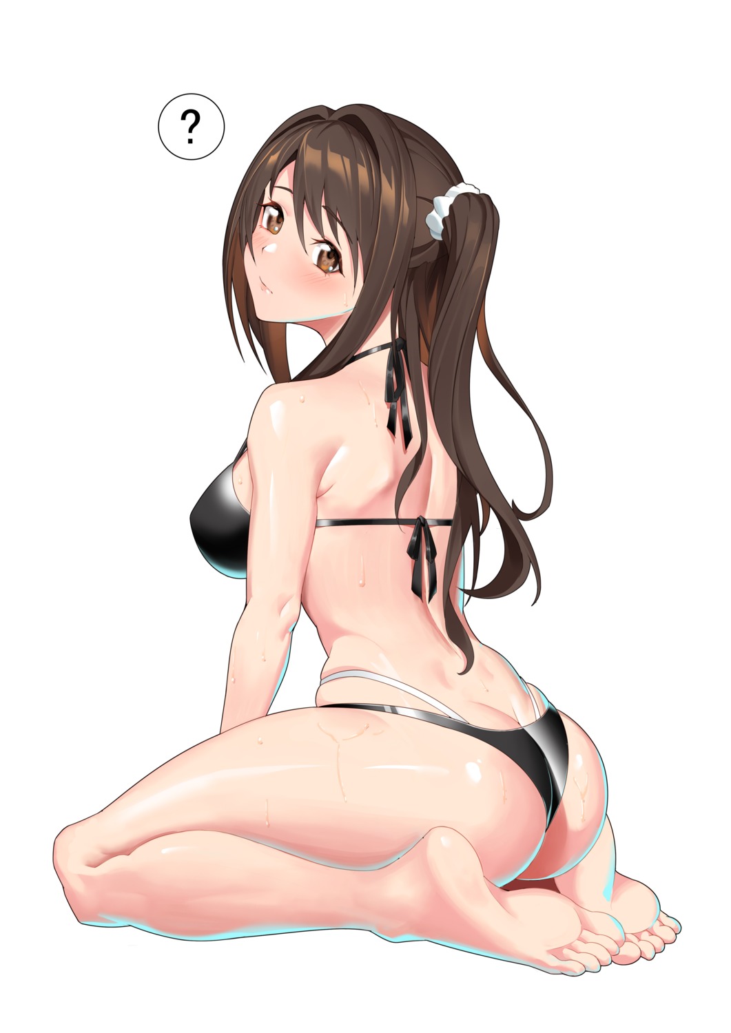 ass bikini feet northman shimamura_uzuki swimsuits the_idolm@ster the_idolm@ster_cinderella_girls thong wet