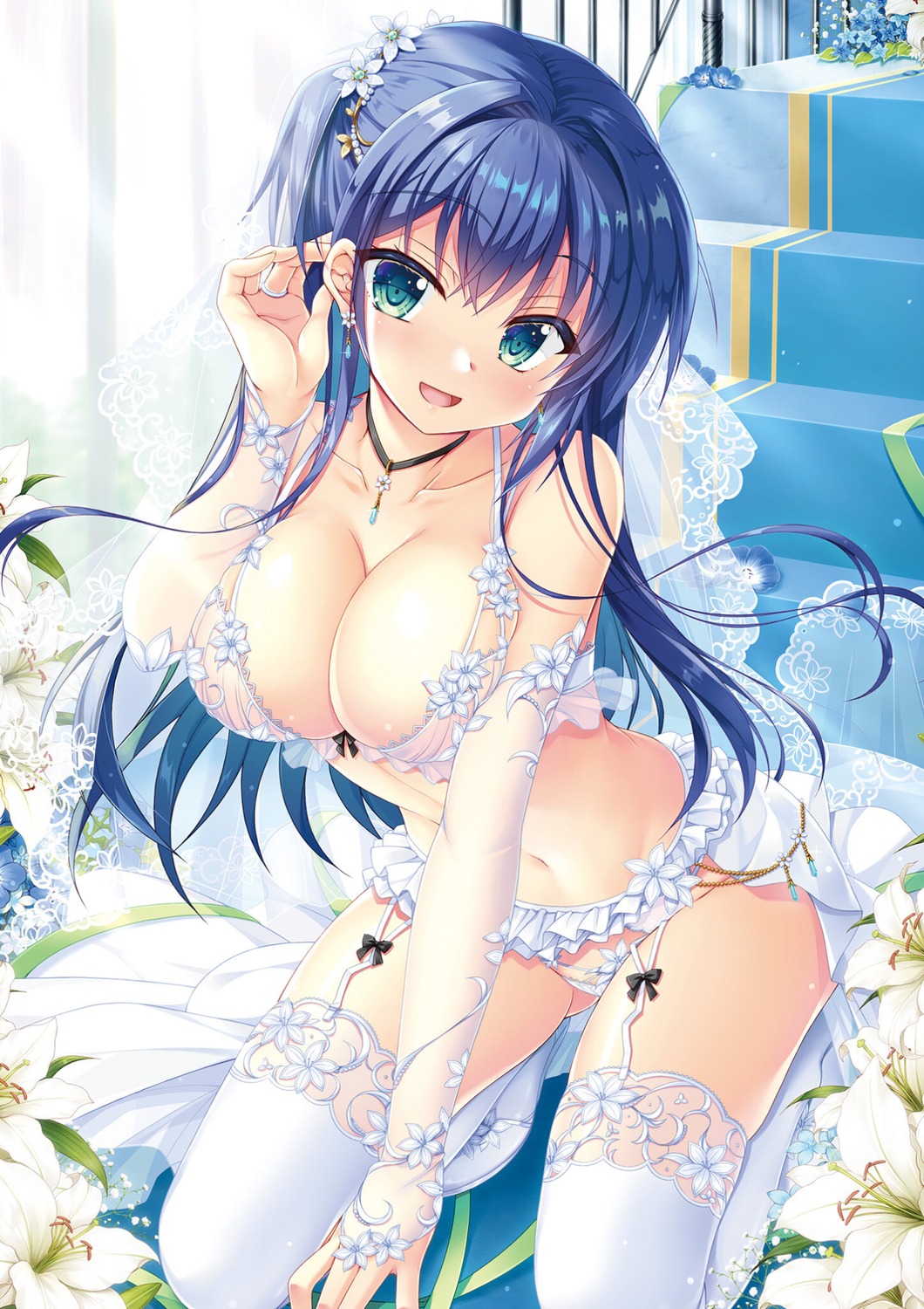 arisue_tsukasa bra lingerie pantsu stockings thighhighs