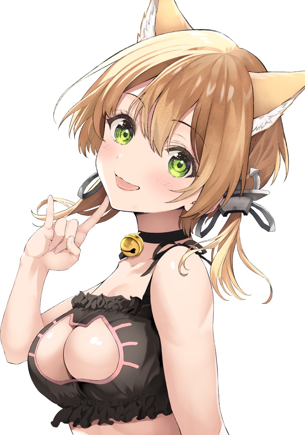 animal_ears bra inuzumi_masaki kantai_collection nekomimi prinz_eugen_(kancolle)