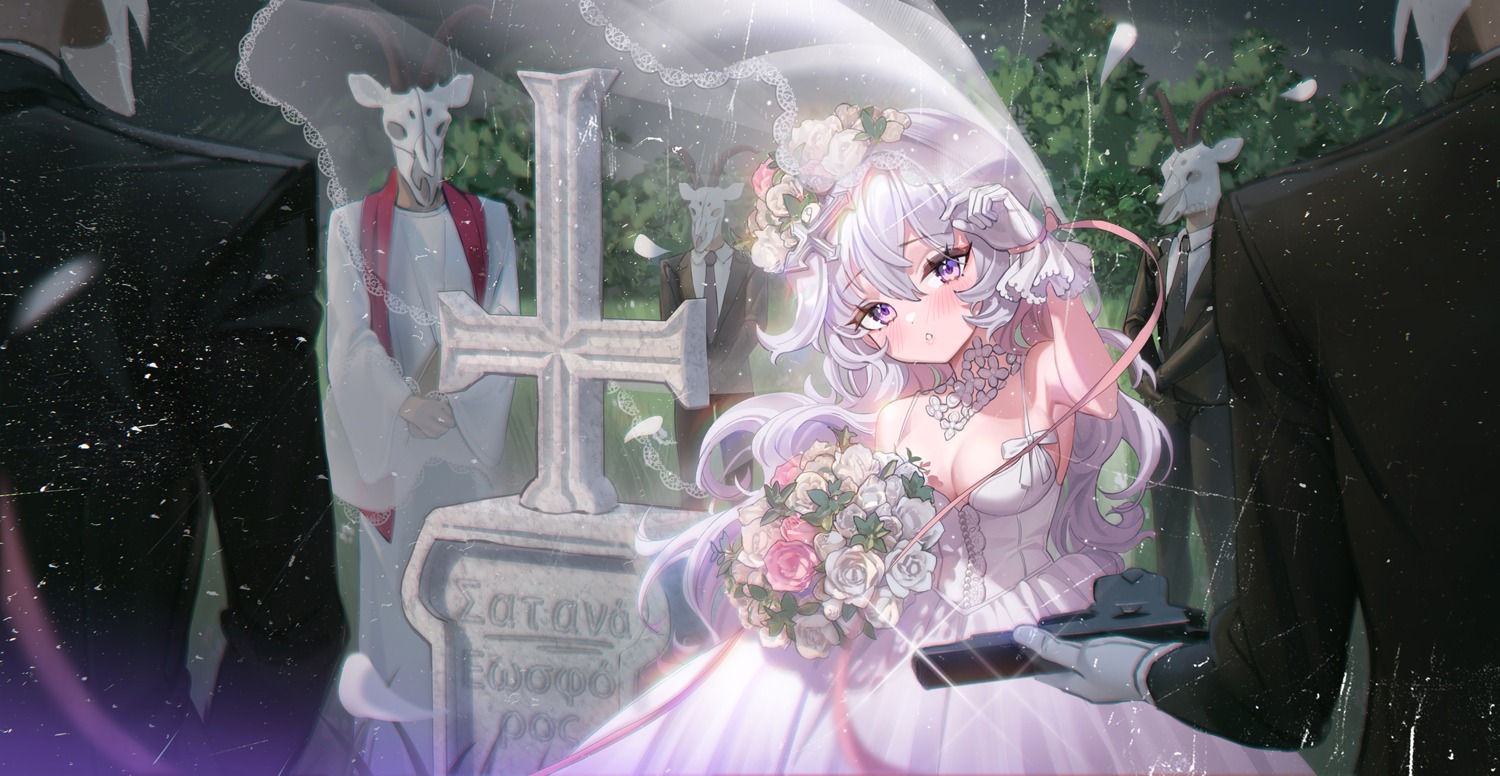 business_suit dress gun mio-muo1206 no_bra wedding_dress