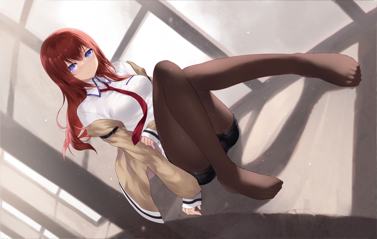 cait feet makise_kurisu pantyhose steins;gate