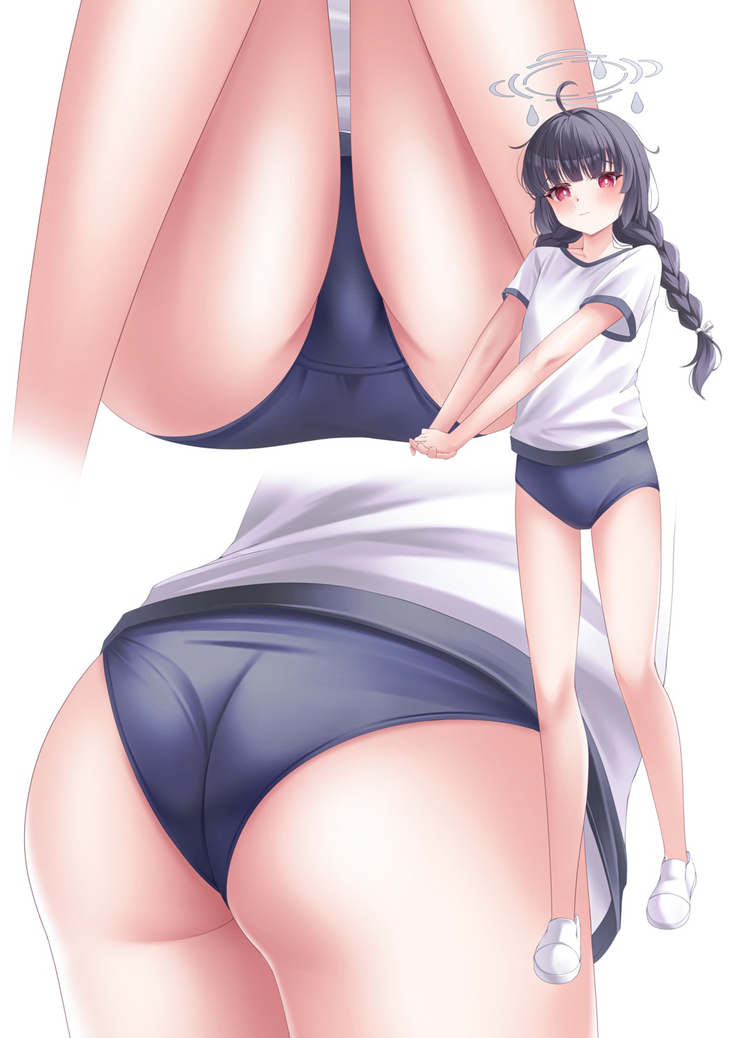 ass blue_archive buruma gym_uniform halo kasumizawa_miyu loli riri_yo