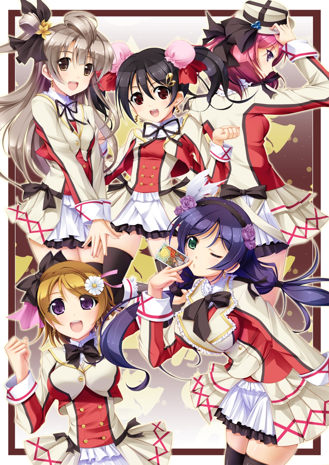 ayase_eli kamishiro_mai_(capti-no) love_live! minami_kotori nishikino_maki thighhighs toujou_nozomi uniform yazawa_nico