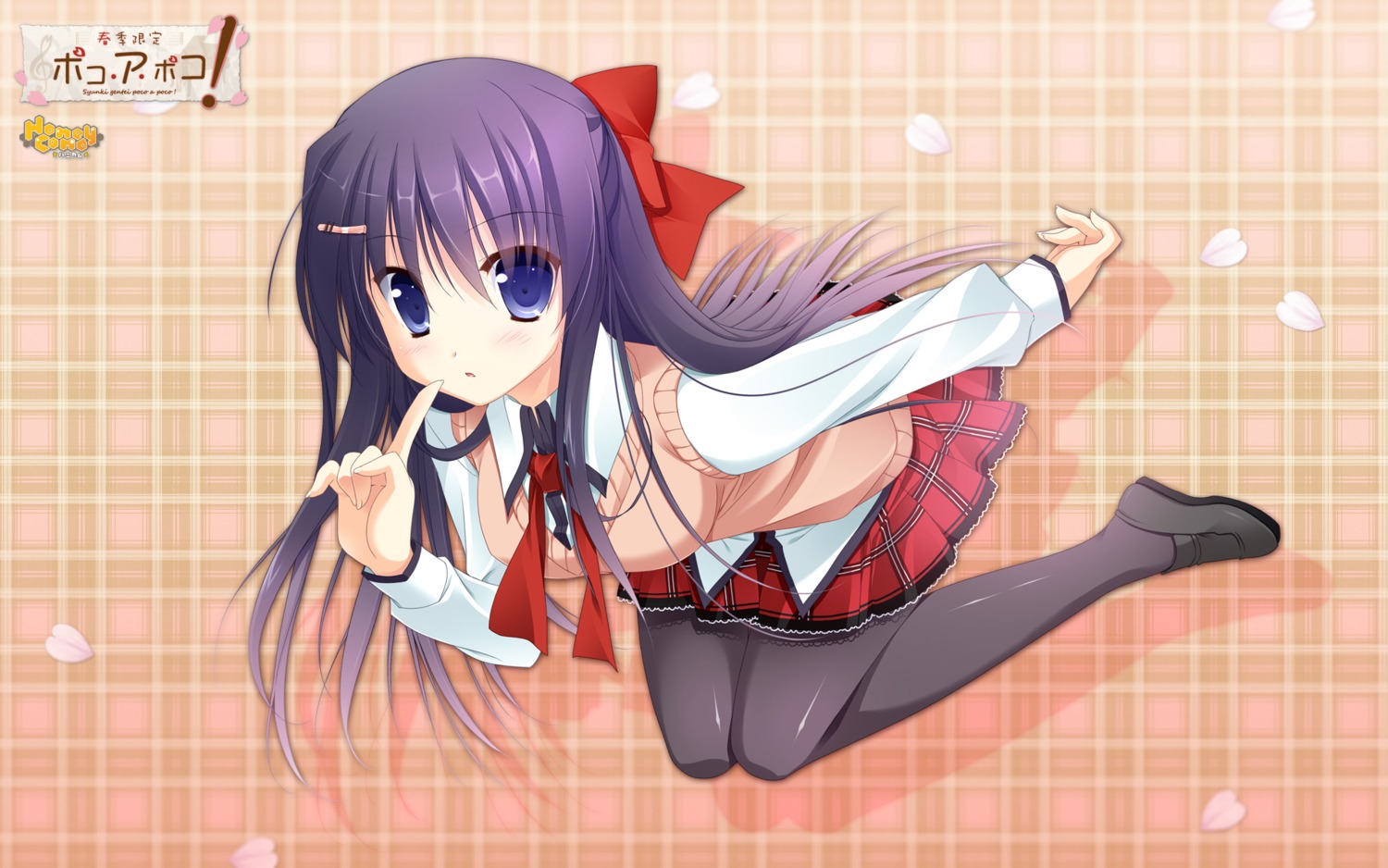 alcot_honeycomb pantyhose seifuku sesena_yau shunki_gentei_poco_a_poco wallpaper yuki_natsumi