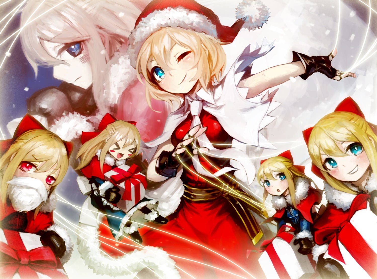 alice_margatroid christmas dress shanghai_doll spark621 touhou