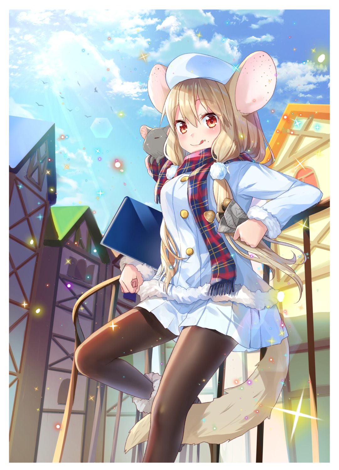 animal_ears hanasaki_mahiru pantyhose tail