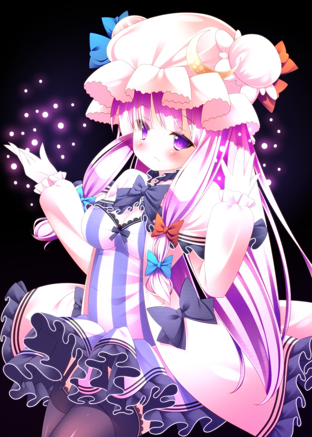 cleavage patchouli_knowledge sefa thighhighs touhou