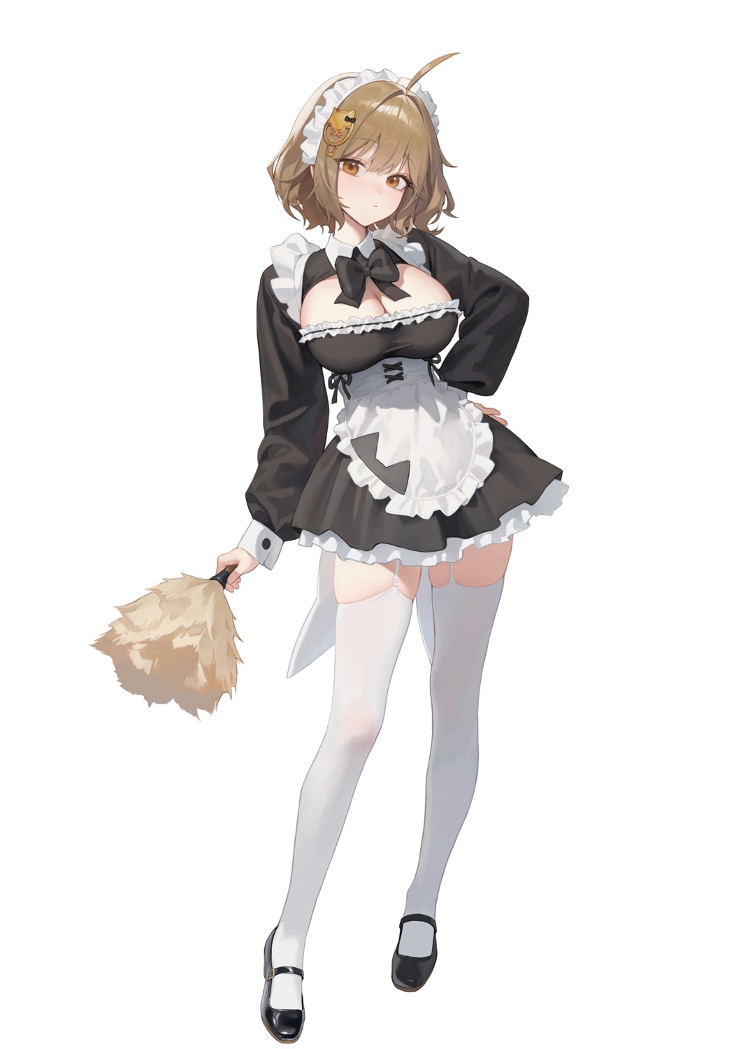 anis goddess_of_victory:_nikke maid stockings thighhighs xi_xeong