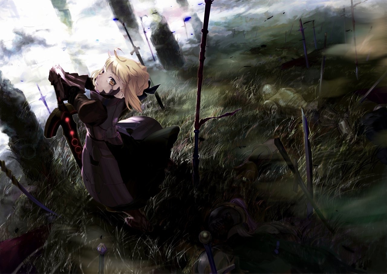 armor fate/stay_night itachi_(3dt) saber saber_alter sword