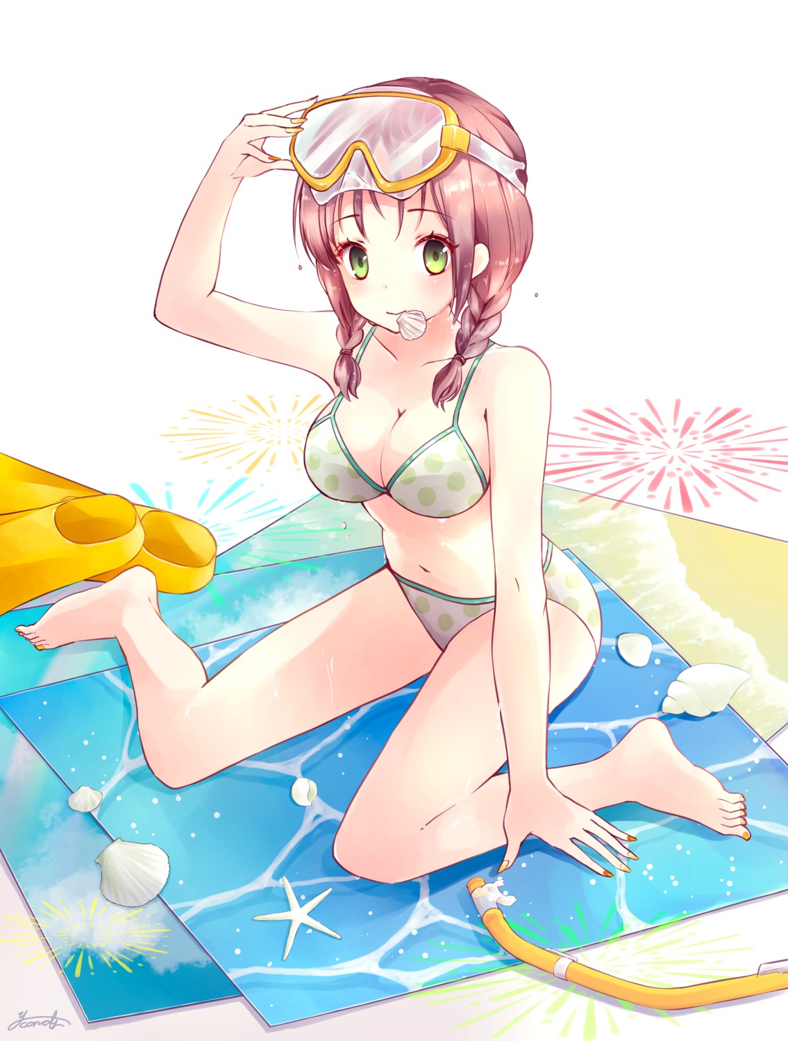 ahira_yuzu bikini cleavage swimsuits