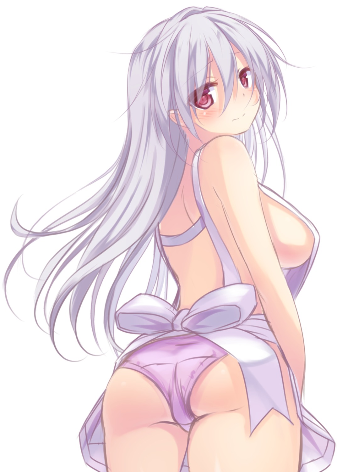 ass naked_apron pantsu sasakura_momizi