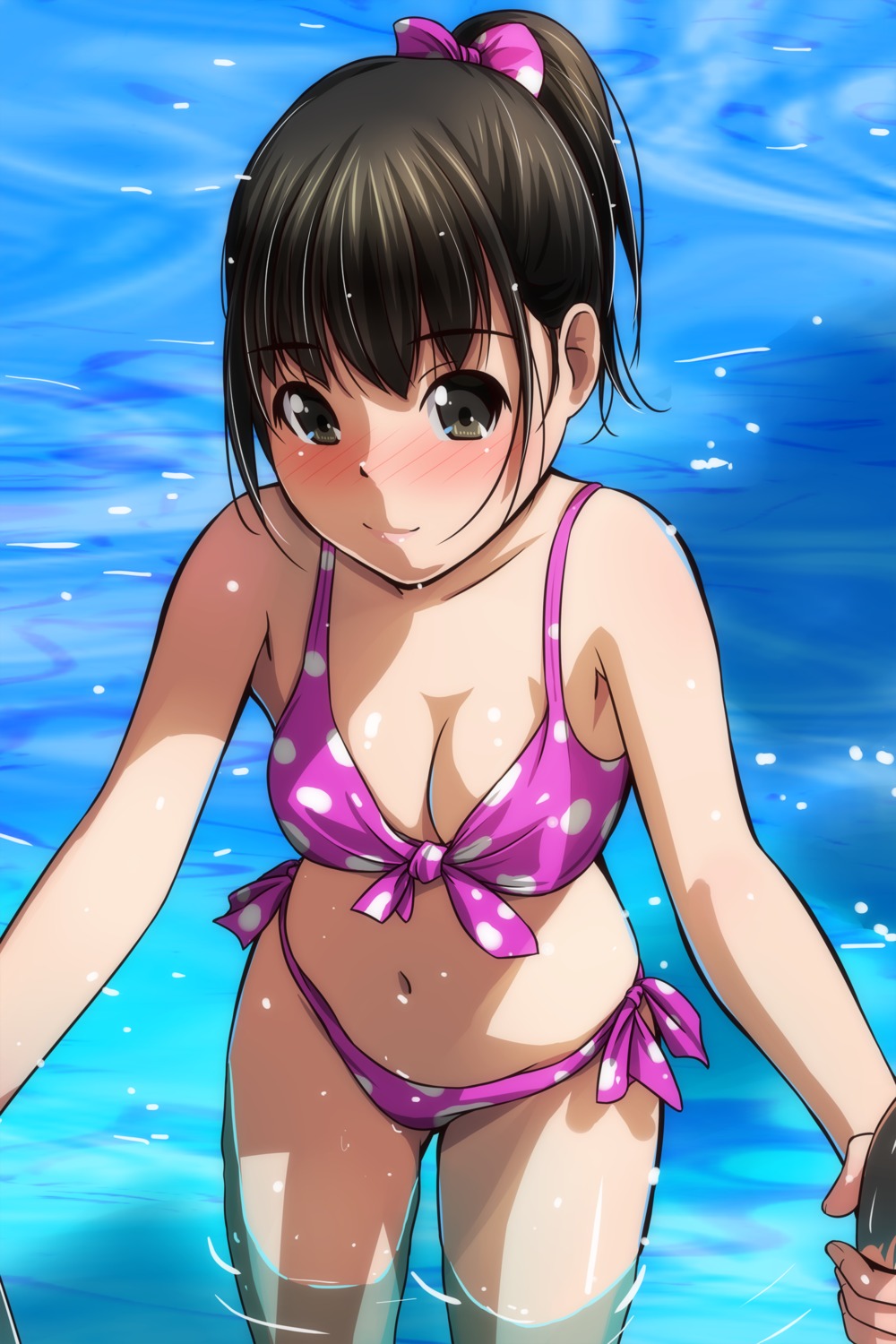 bikini loli matsunaga_kouyou swimsuits wet