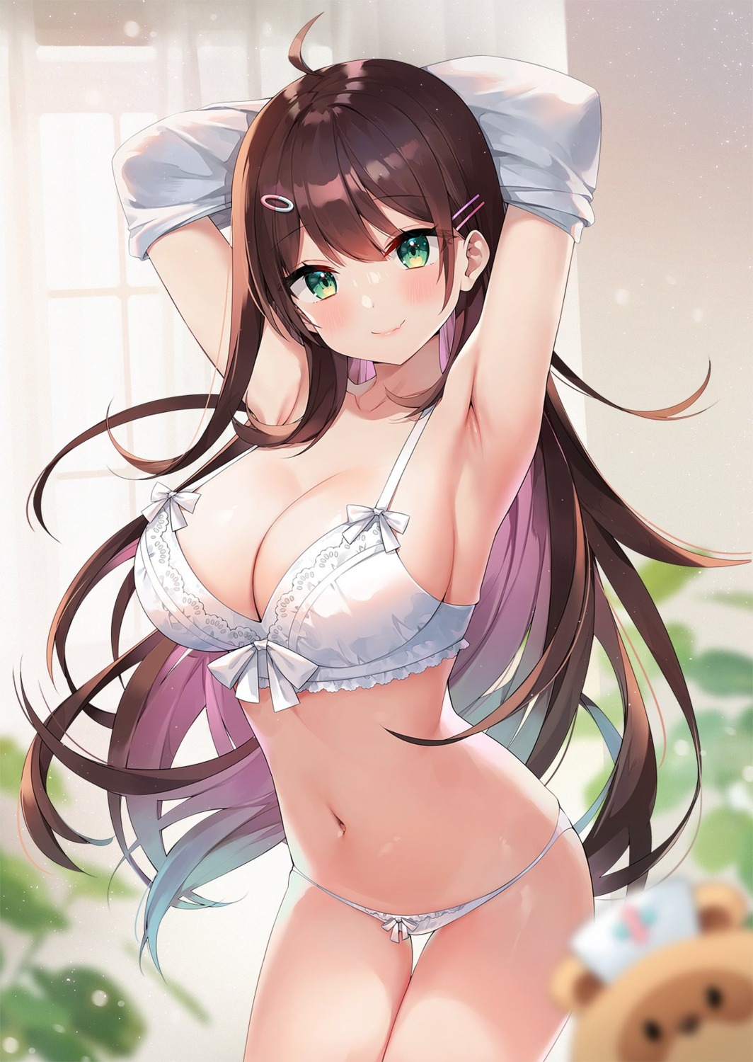 ayamy bra hanamori_healthy healthy_ch. lingerie pantsu undressing