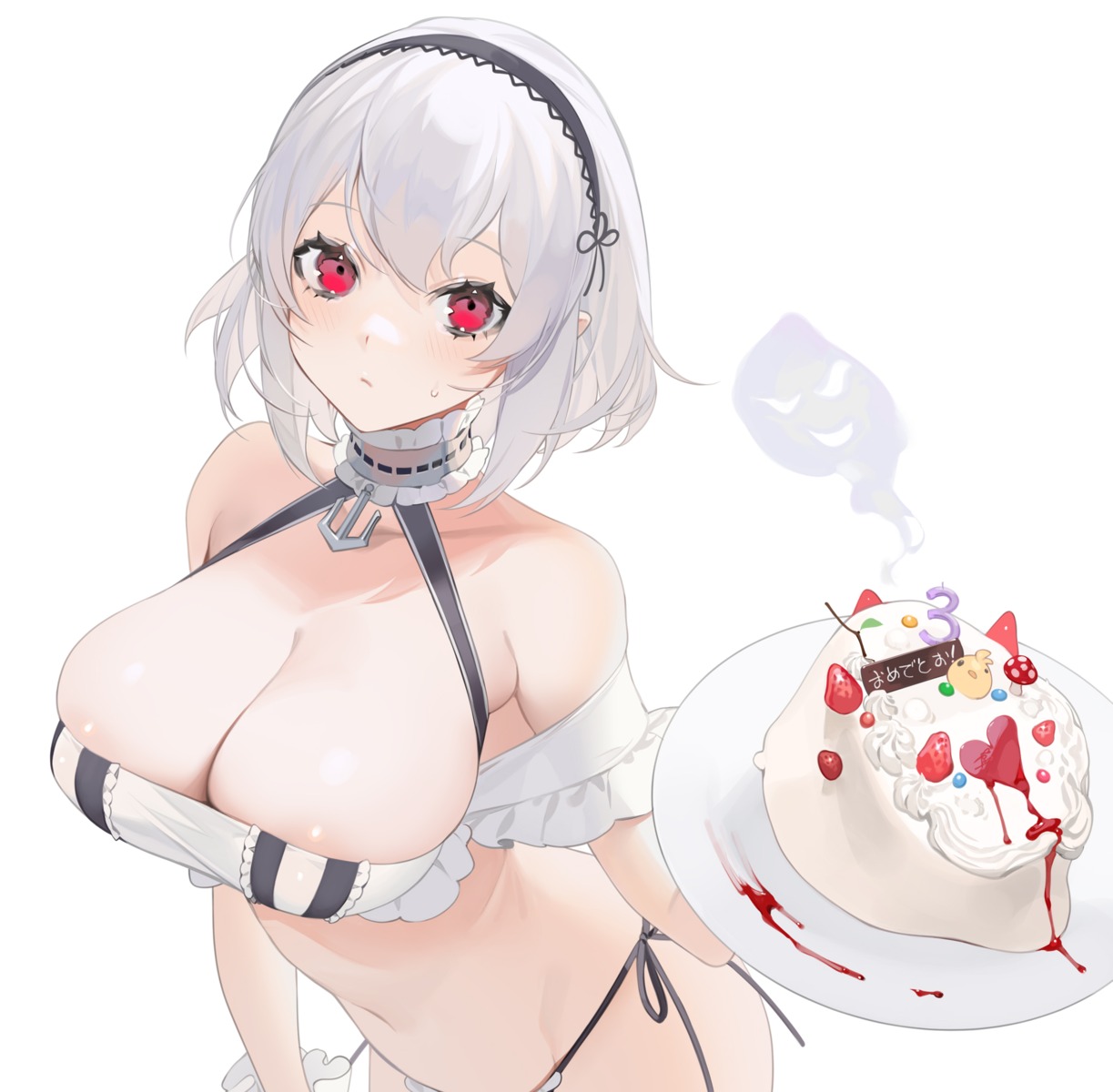 azur_lane bikini erect_nipples maid ohisashiburi sirius_(azur_lane) swimsuits