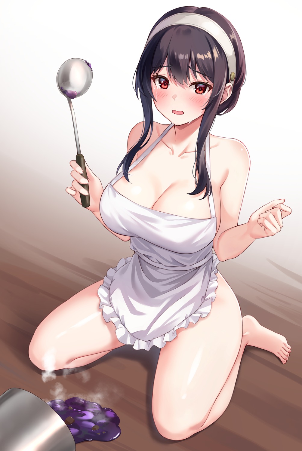 naked_apron sebu_illust spy_x_family yor_briar