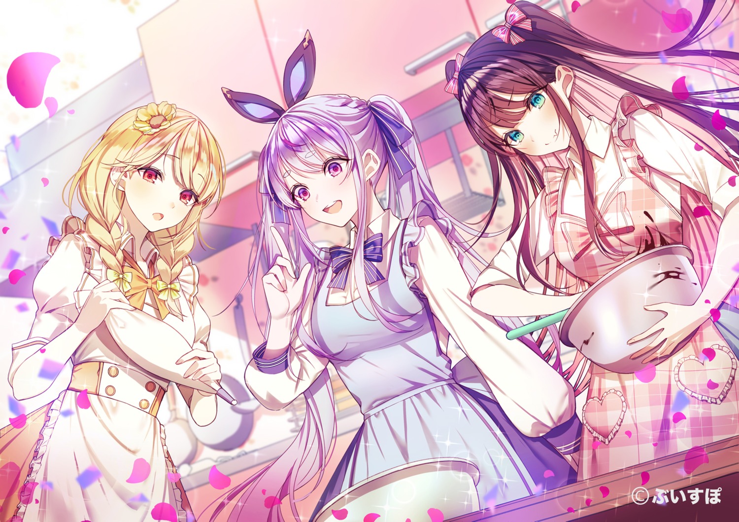 animal_ears bunny_ears cattleya_regina_games cream ggatip kaga_nazuna kogara_toto lupinus_virtual_games tosaki_mimi vspo!