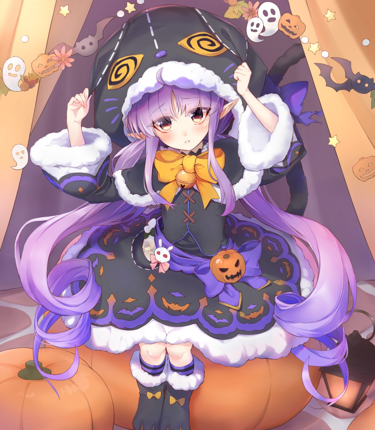 halloween hikawa_kyouka pointy_ears princess_connect! princess_connect!_re:dive shimon_(31426784)