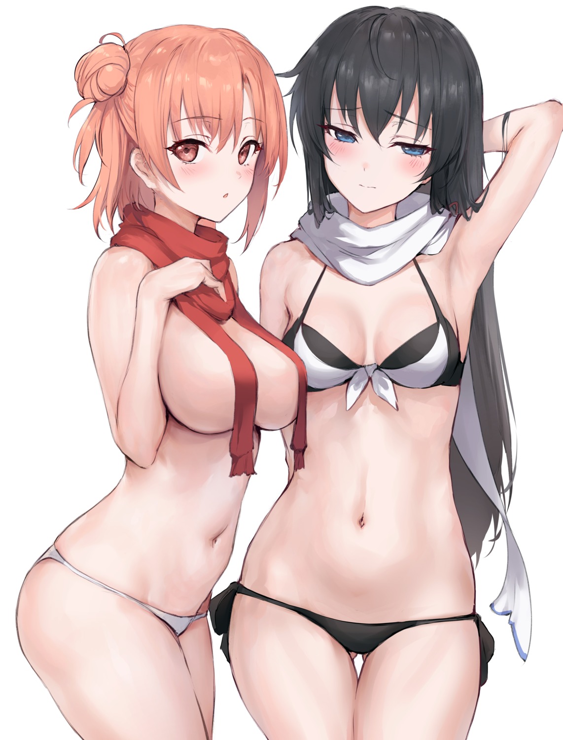 bikini haoni swimsuits topless yahari_ore_no_seishun_lovecome_wa_machigatteiru. yuigahama_yui yukinoshita_yukino