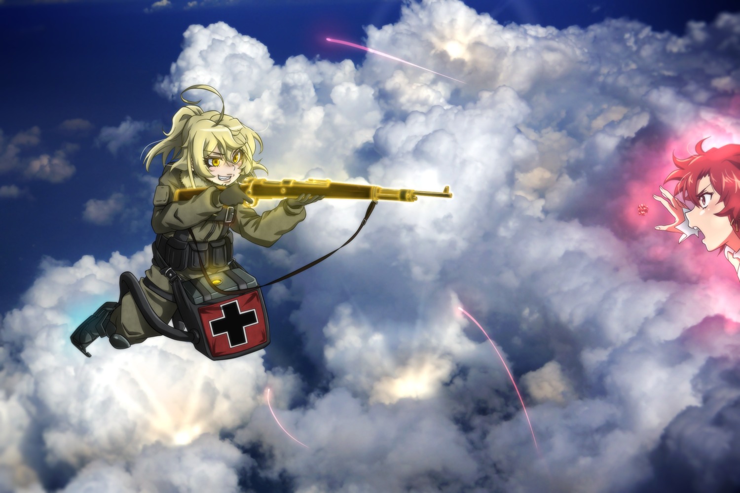 crossover genya_(genya67) gun izetta shuumatsu_no_izetta tanya_degurechaff uniform youjo_senki