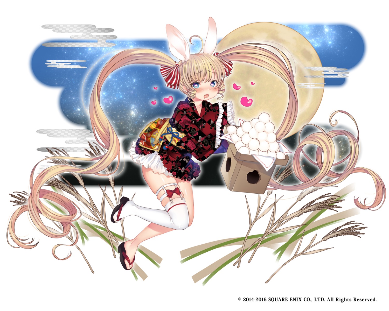 animal_ears bunny_ears dancho_(dancyo) kairisei_million_arthur lolita_fashion thighhighs wa_lolita