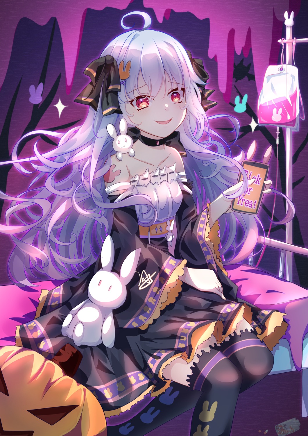 halloween luo_shang_hua thighhighs