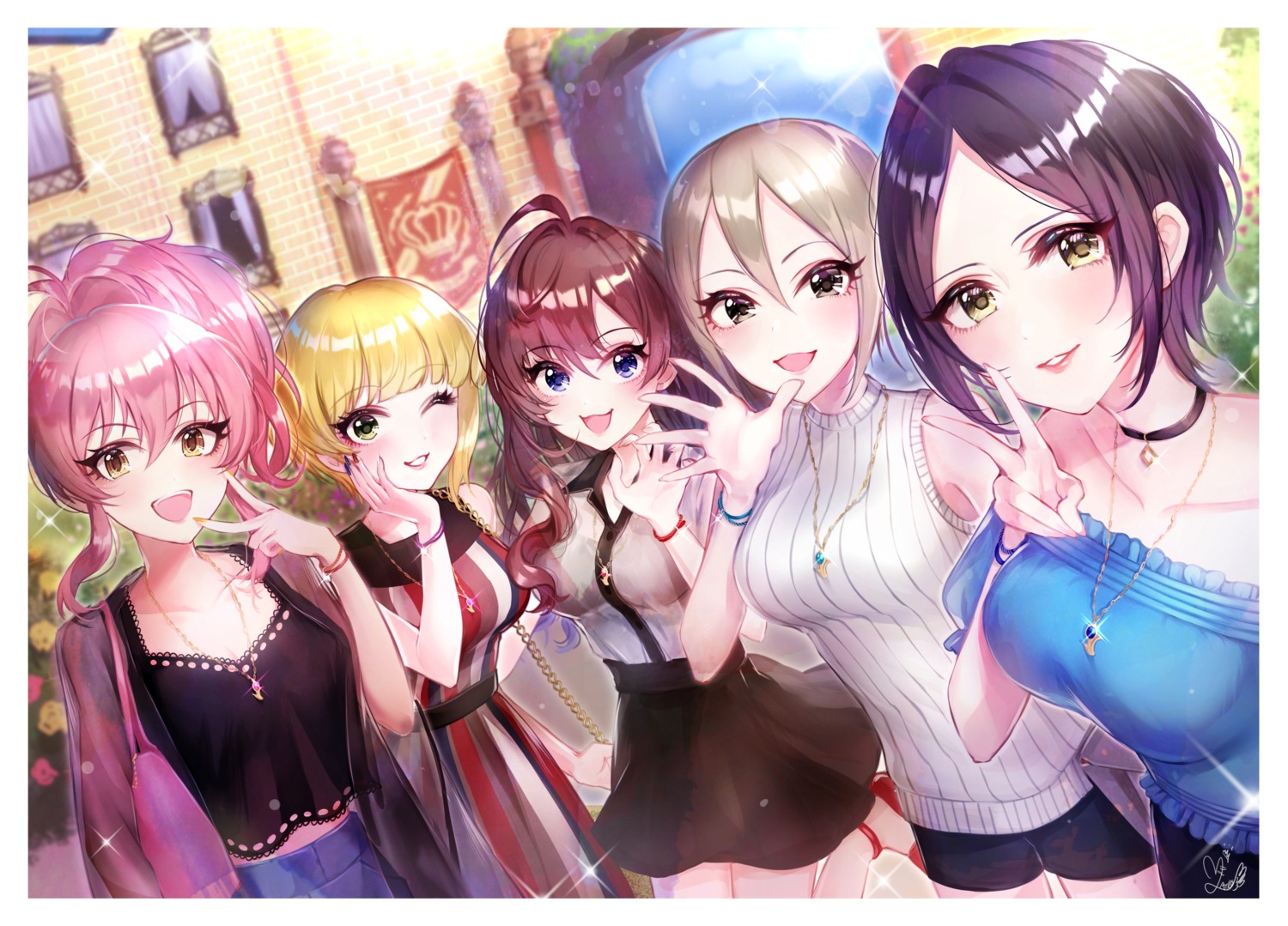 dress hayami_kanade ichinose_shiki jougasaki_mika mairo miyamoto_frederica see_through shiomi_shuuko the_idolm@ster the_idolm@ster_cinderella_girls