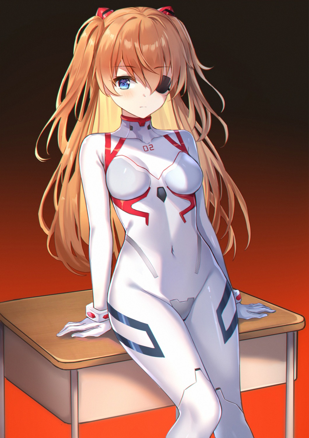 bodysuit eric_(tianqijiang) eyepatch neon_genesis_evangelion souryuu_asuka_langley