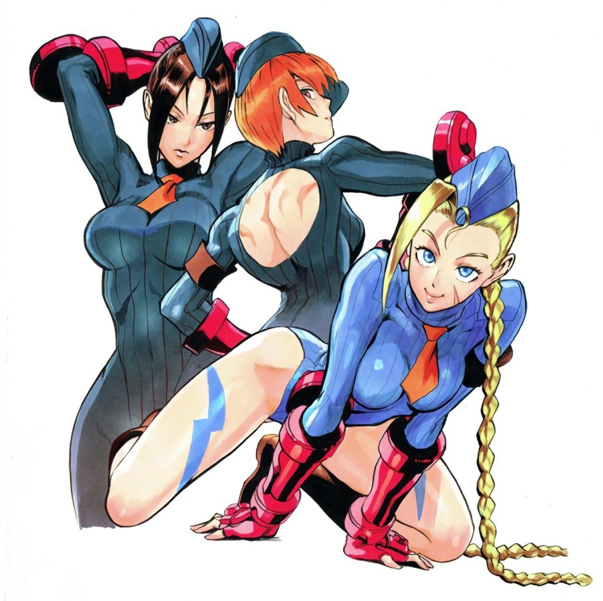 bodysuit cammy_white capcom juli juni leotard murata_yuusuke no_bra street_fighter street_fighter_ii street_fighter_zero street_fighter_zero_3