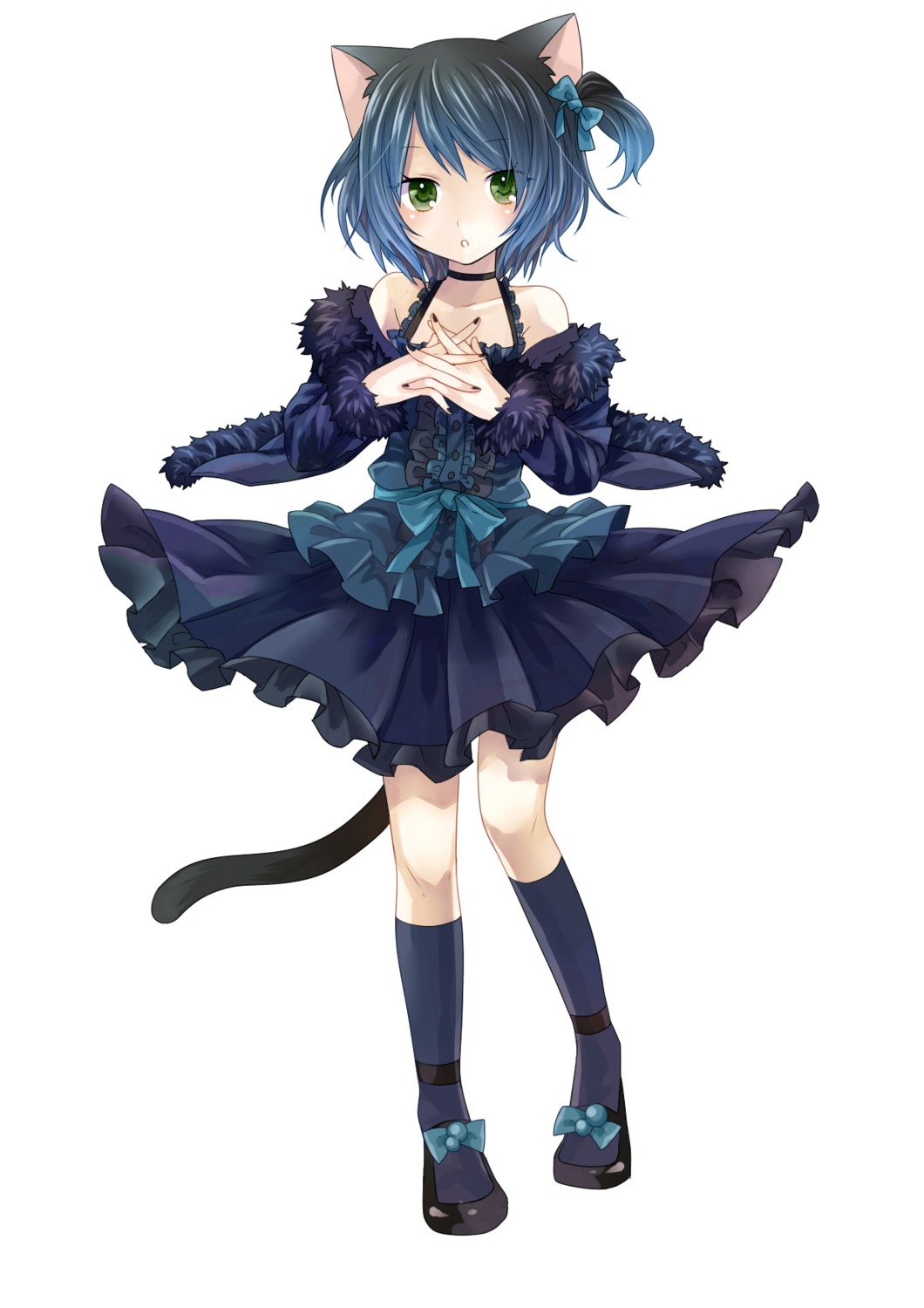 animal_ears dress lolita_fashion nekomimi ryone_yami tail toudou_charo trap utau