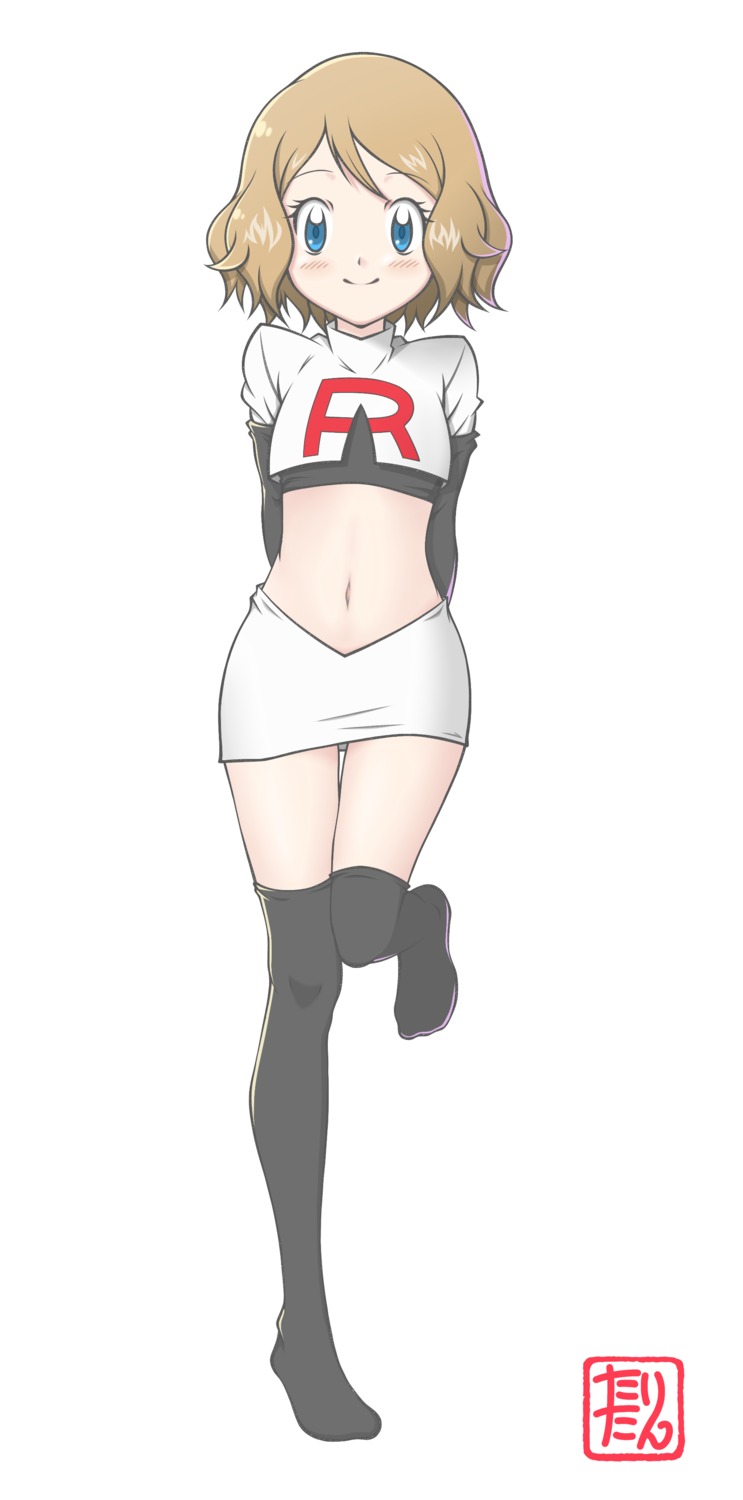 pokemon pokemon_xy serena_(pokemon) tax2rin thighhighs