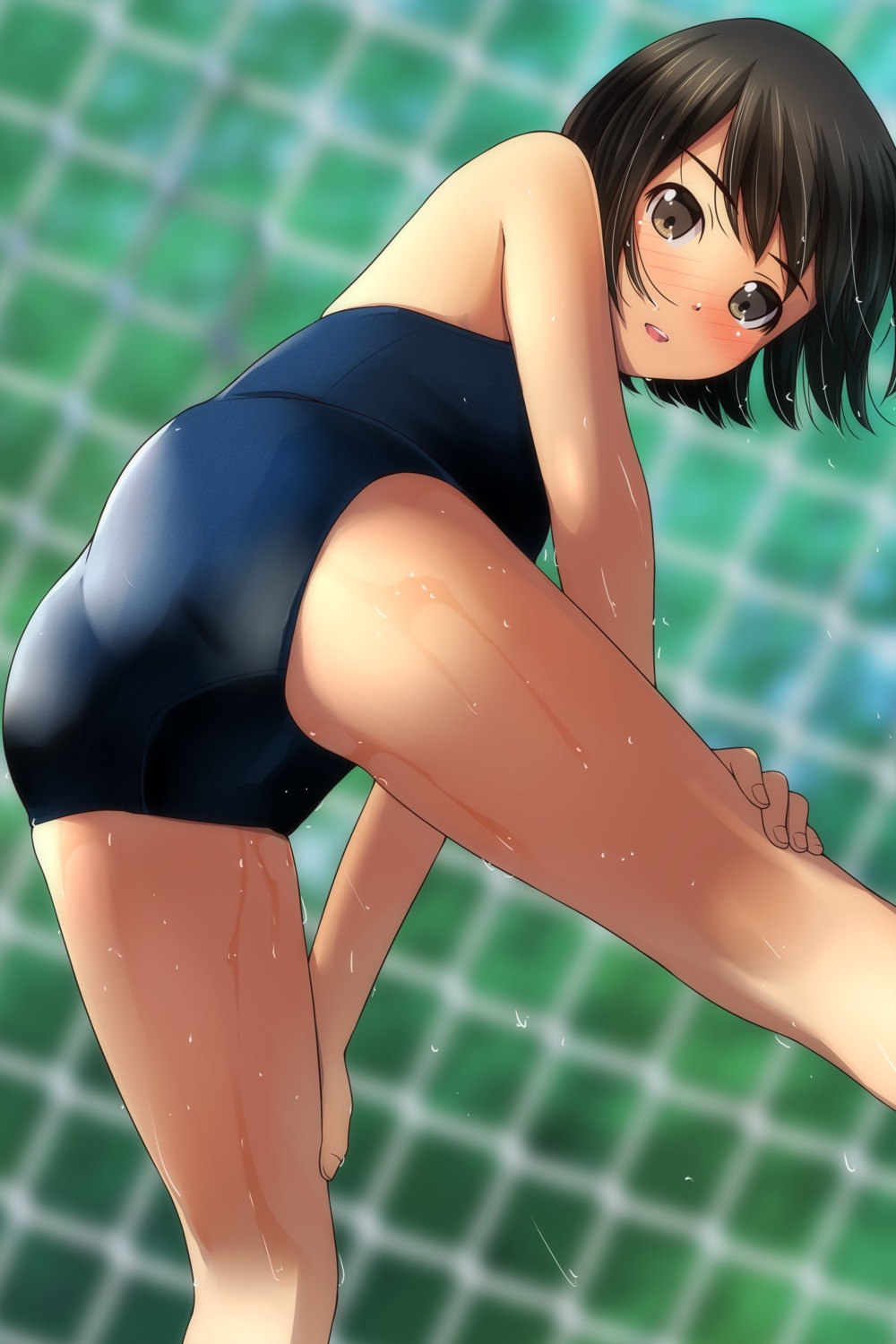 ass loli matsunaga_kouyou school_swimsuit swimsuits wet