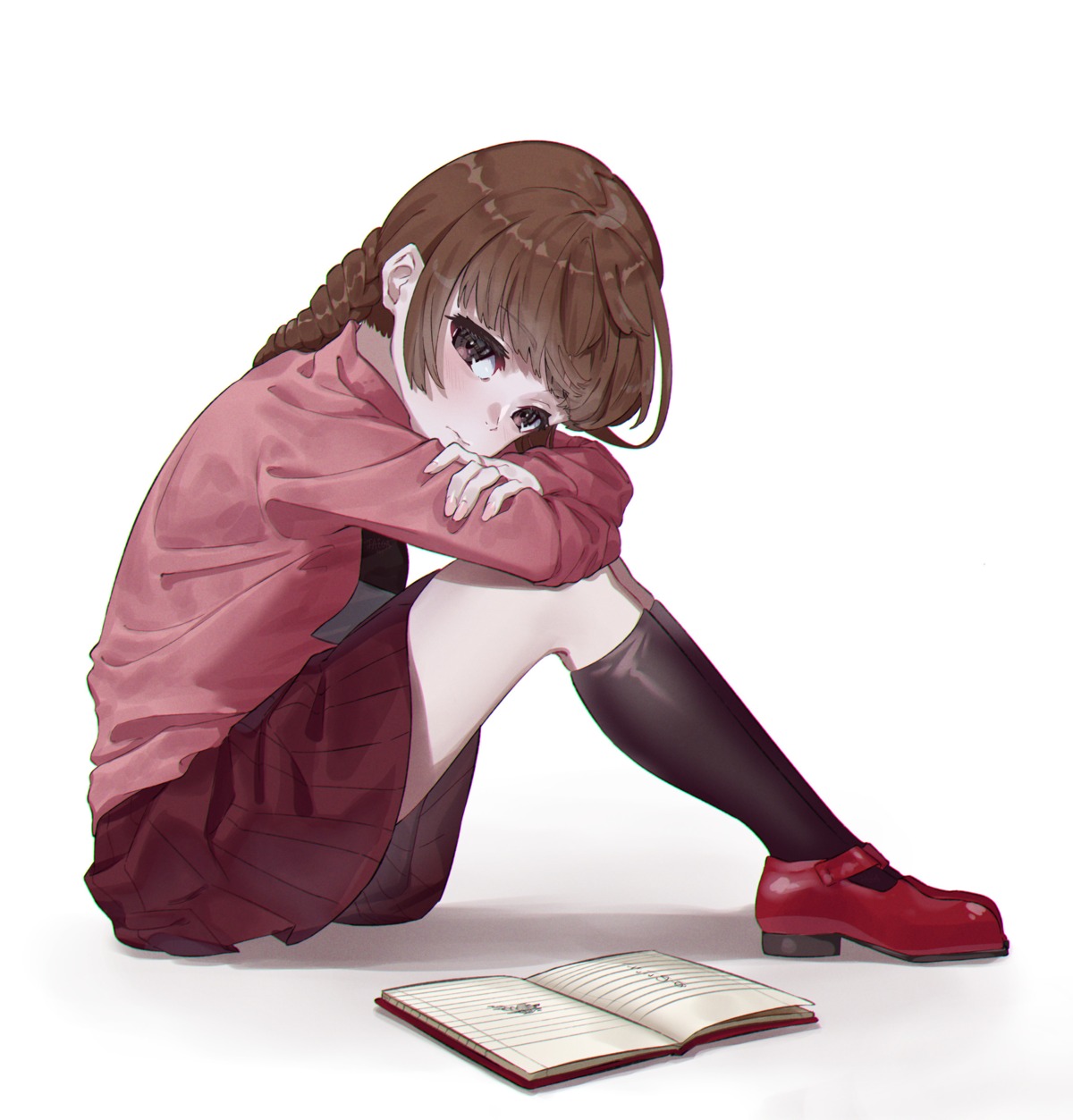 madotsuki skirt_lift sweater taiga_(ryukyu-6102-8) yume_nikki