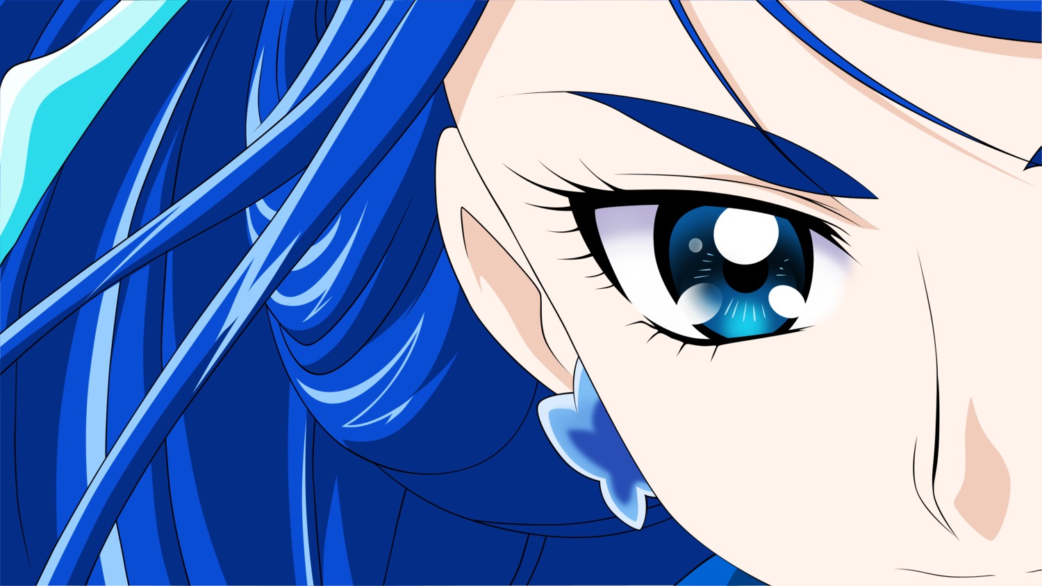 minazuki_karen pretty_cure vector_trace yes!_precure_5