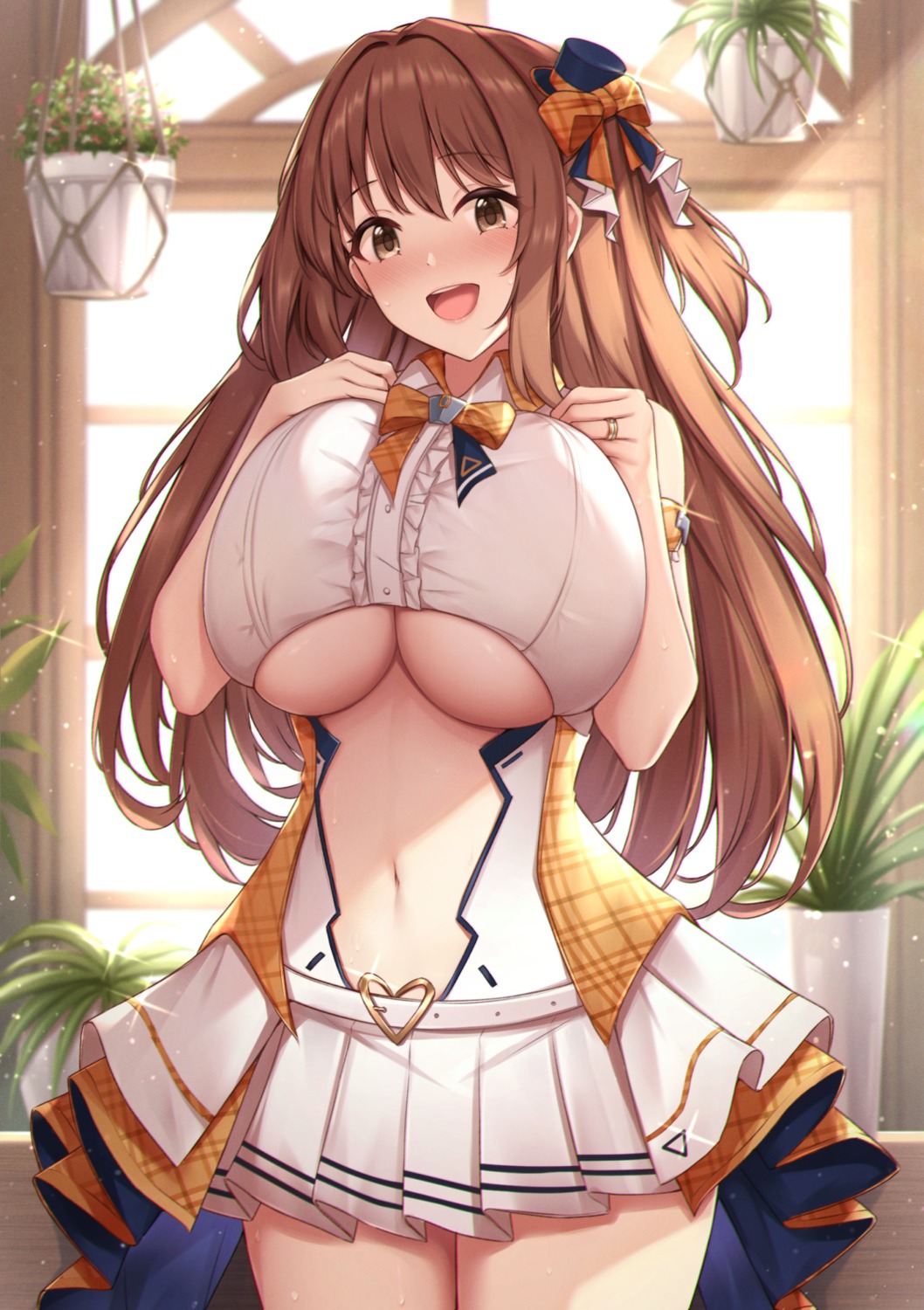 azur_lane baltimore_(azur_lane) cosplay erect_nipples fou_zi no_bra princess_connect princess_connect!_re:dive sakurai_nozomi underboob